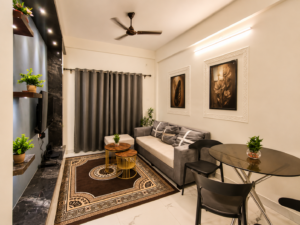 metro stay living room corner